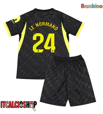Atletico Madrid Robin Le Normand #24 Seconda Maglia Bambino 2026-27 Manica Corta (+ Pantaloni corti)